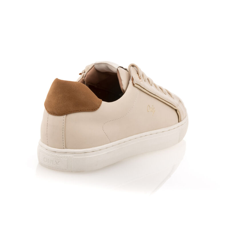 Sneakers / dames beige