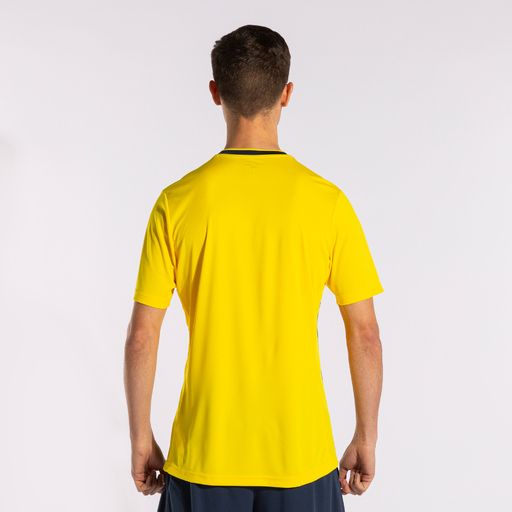Camiseta Manga Corta Joma Europa V Amarillo Marino