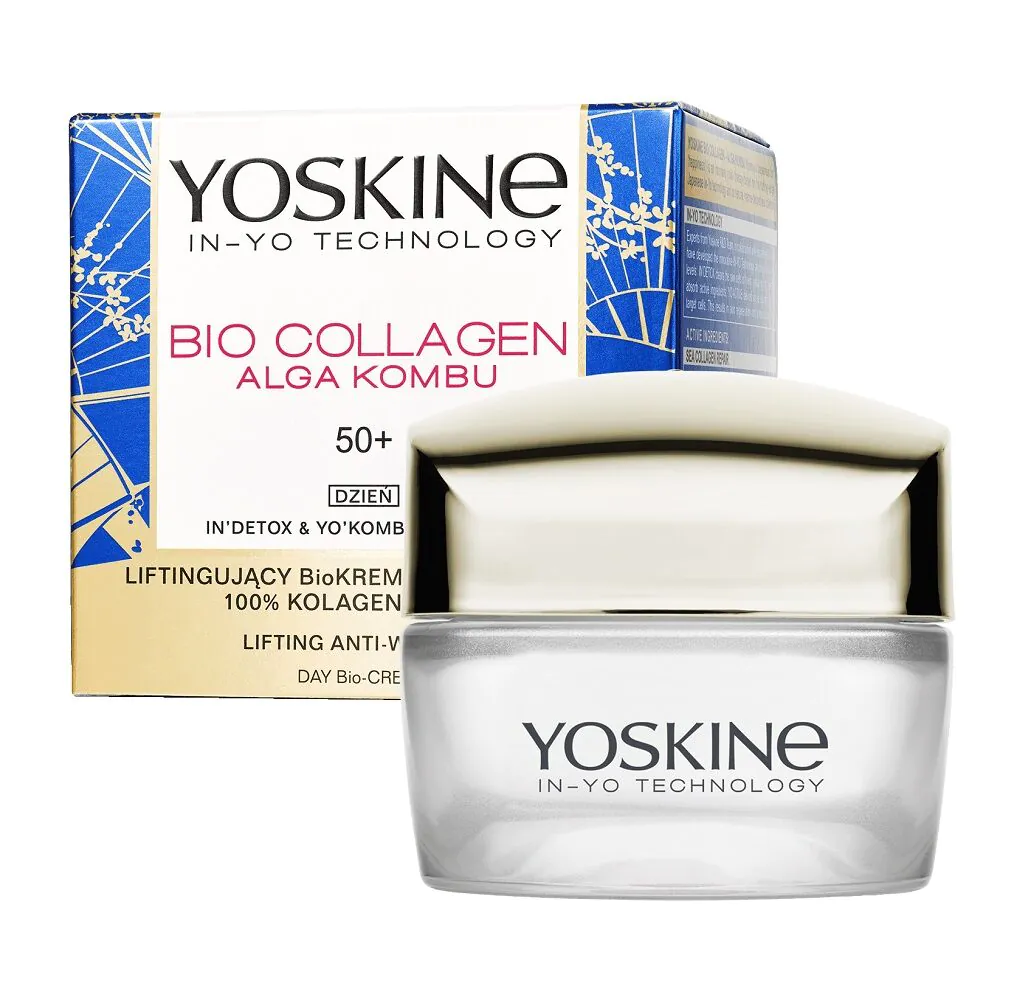 Yoskine Sea Colagen Odżywczy Bio Krem z Kolagenem Morskim 50+ na dzień
