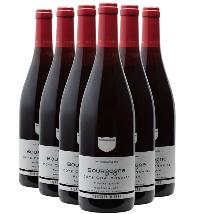 Cave des vignerons de Buxy Bourgogne Côte Chalonnaise Pinot Noir 2023 - Vino Tinto Borgoña (6x75cl)