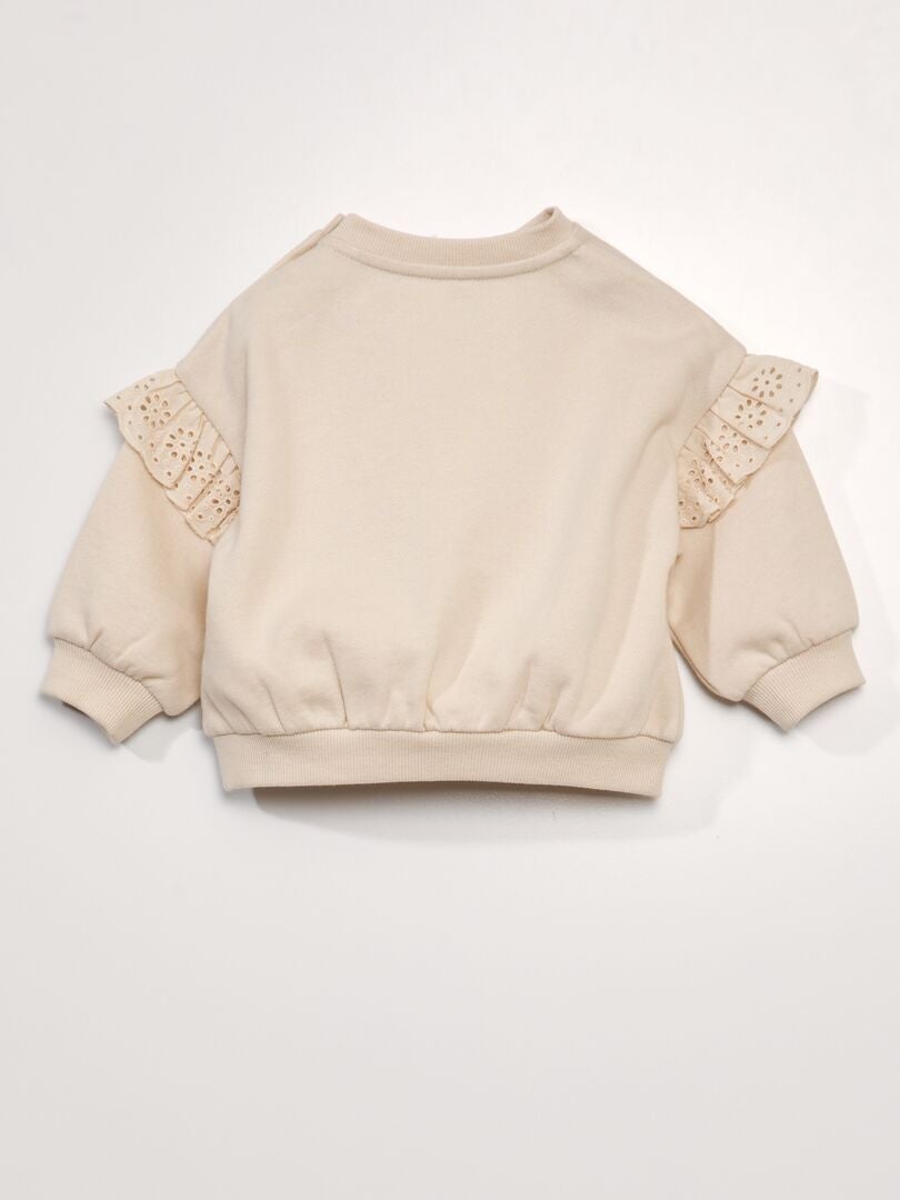 Sudadera polar de Chip y Dale - BEIGE
