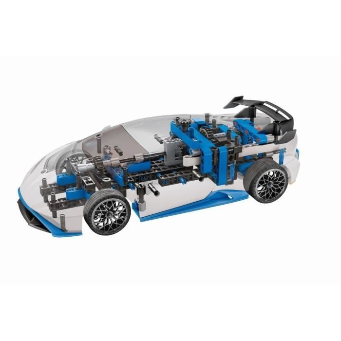CLEMENTONI - Lamborghini Huracàn STO à construire - Roues orientables - Manuel illustré et application pour visualisation 3D - Fabri