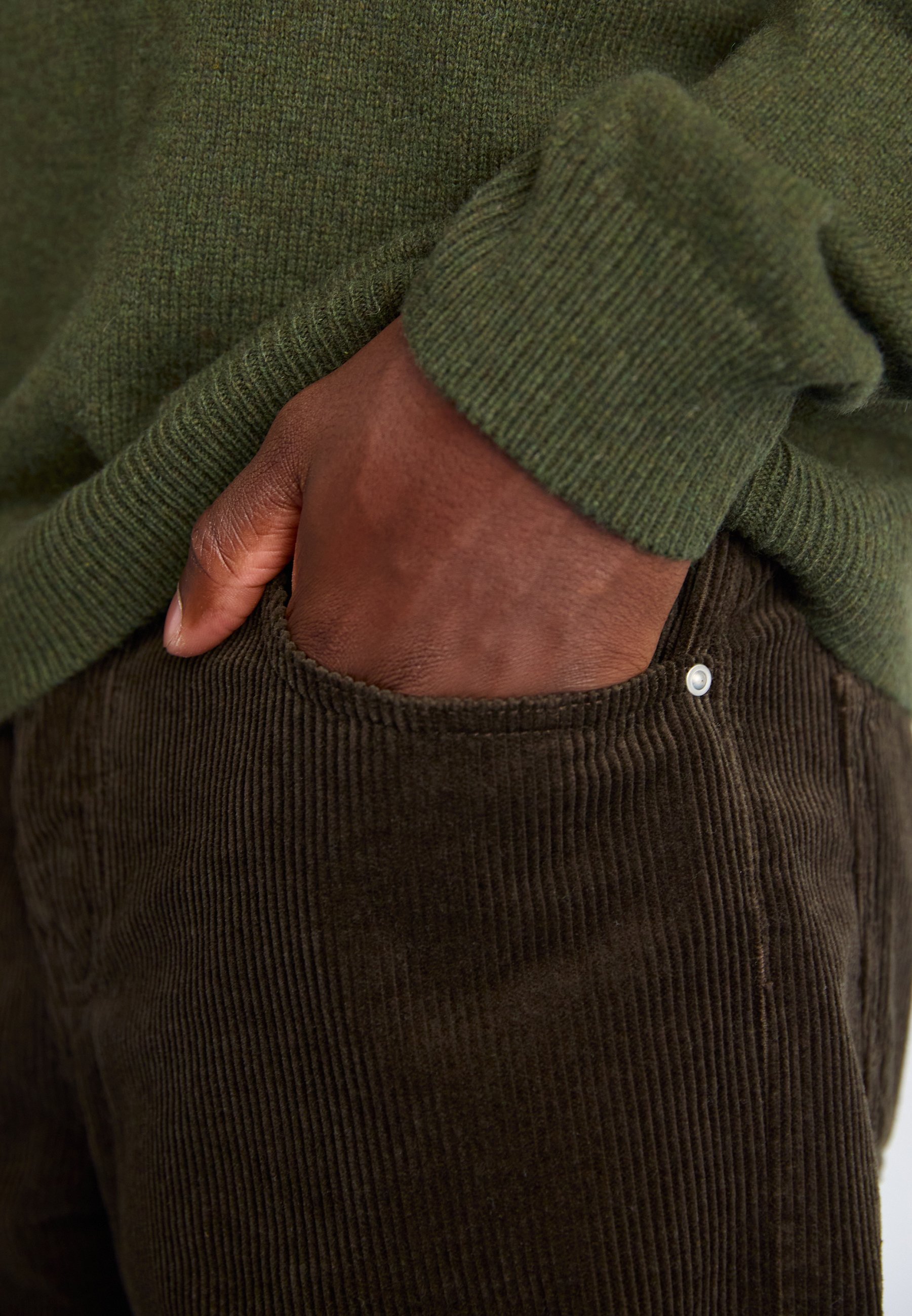 Carhartt gebreide trui in aanbouw