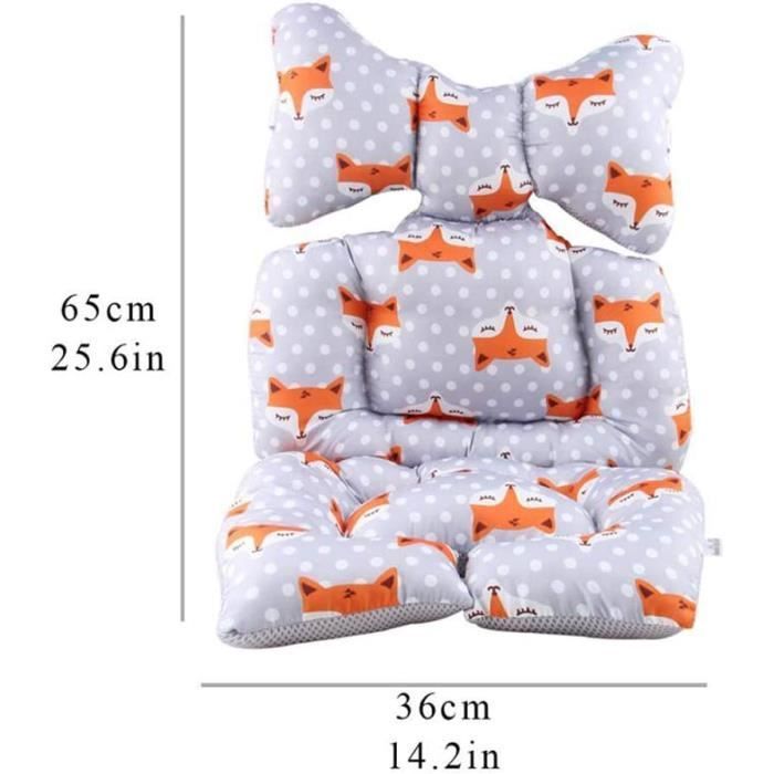 Cuscino per passeggino, cuscino per passeggino per bambini, cuscino per seggiolone per bambini, imbottitura in cotone per seggiolino auto e passeggino, caldo