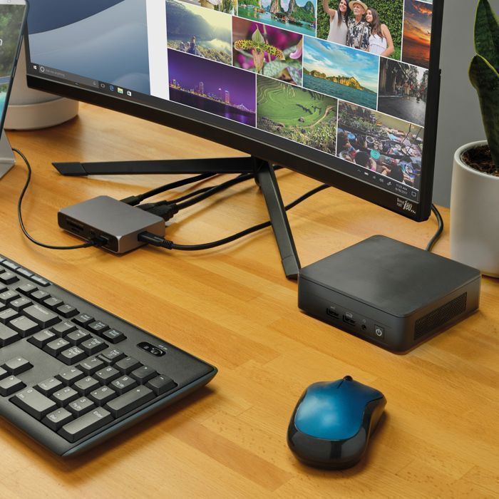 Mini Barebone PC - DAY BLUE - NUC DECK - Intel Core i3-1215U - WiFi - Bluetooth - 24/7
