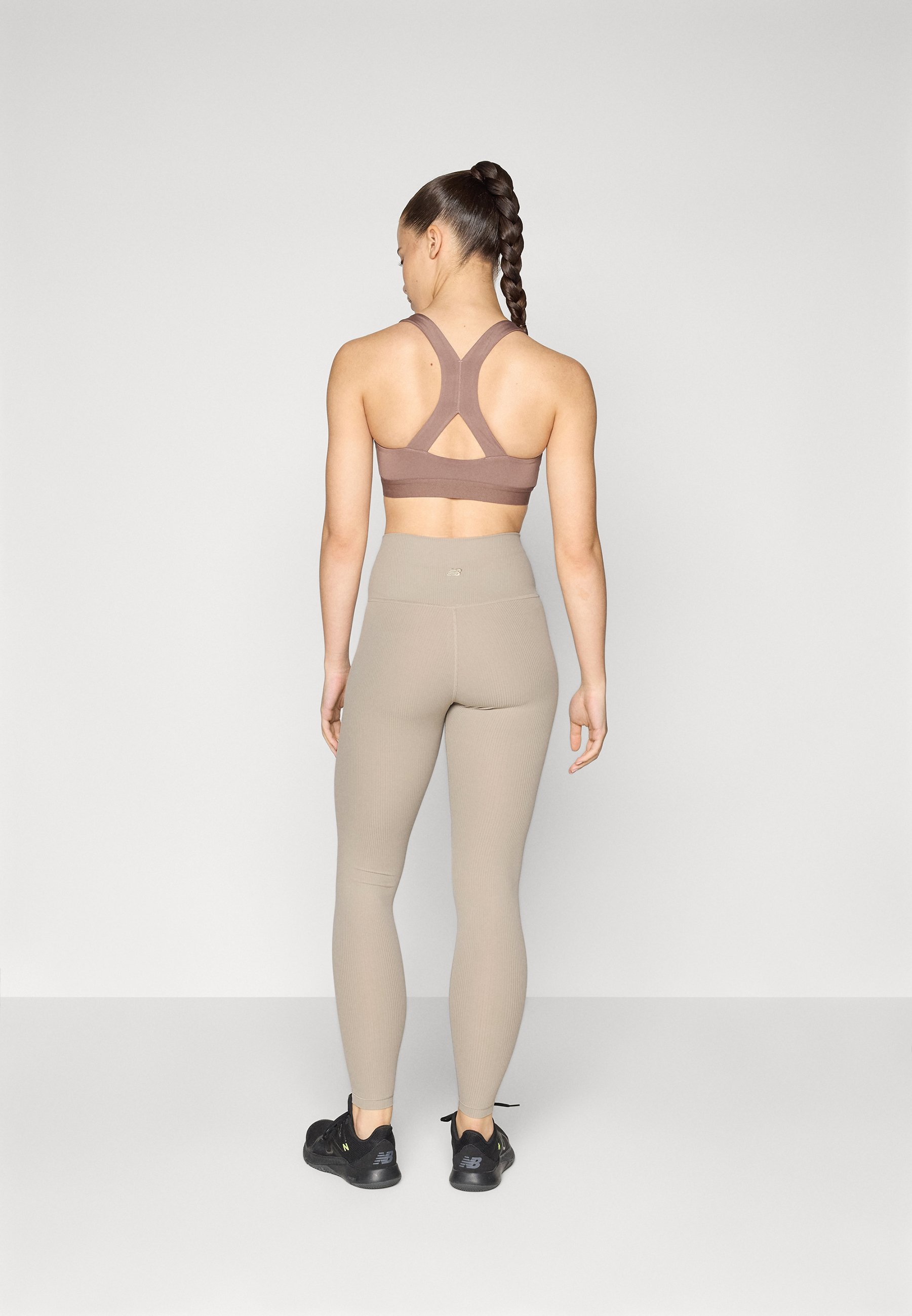 New Balance HIGH RISE LEGGING - Leggings - arid stone