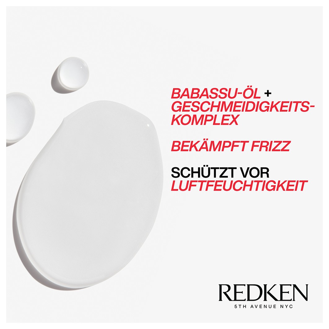 Olio per capelli Redken anti-crespo, siero-olio ad azione rapida - 125 ml
