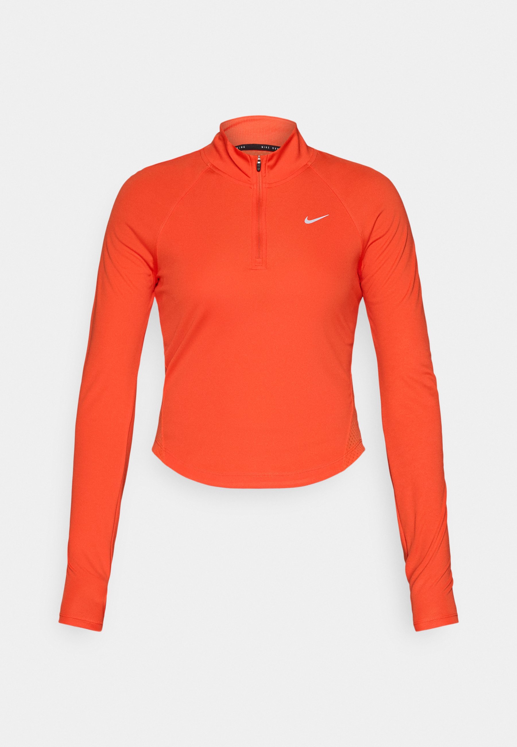 Nike Performance TEMPO - Bluzka z długim rękawem - jaskrawoczerwona/srebrna odblaskowa