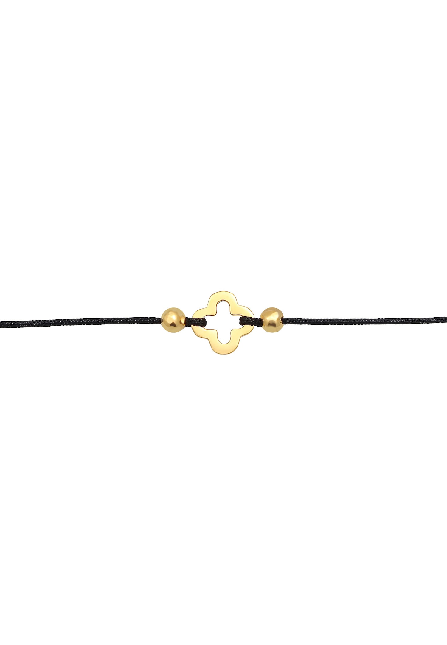 Elli Dames Choker Nylon CAmourrleaf Luck Talisman en argent sterling 925 plaqué or