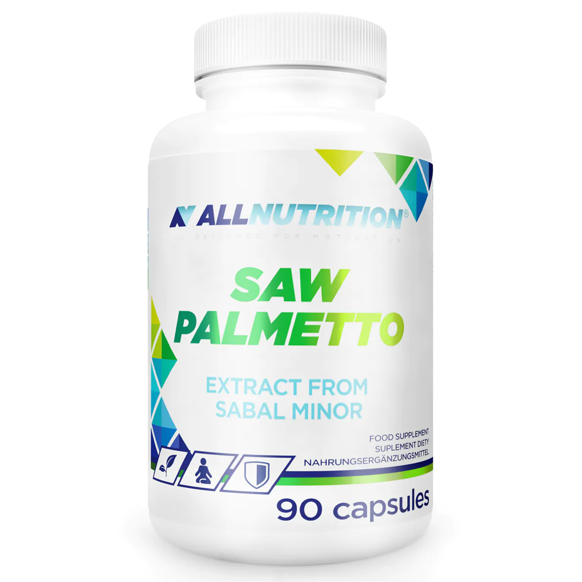 Allnutrition Saw Palmetto, Ekstrakt z owoców palmy sabałowej, Kapsułki