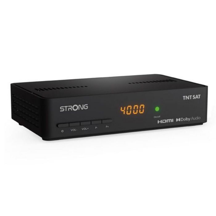 STRONG - Decodificador TNTSAT HD SRT7408 - Cartão TNTSAT - Time-shifting - Gravação via USB - Assistente de instalação - Modo de espera econômico
