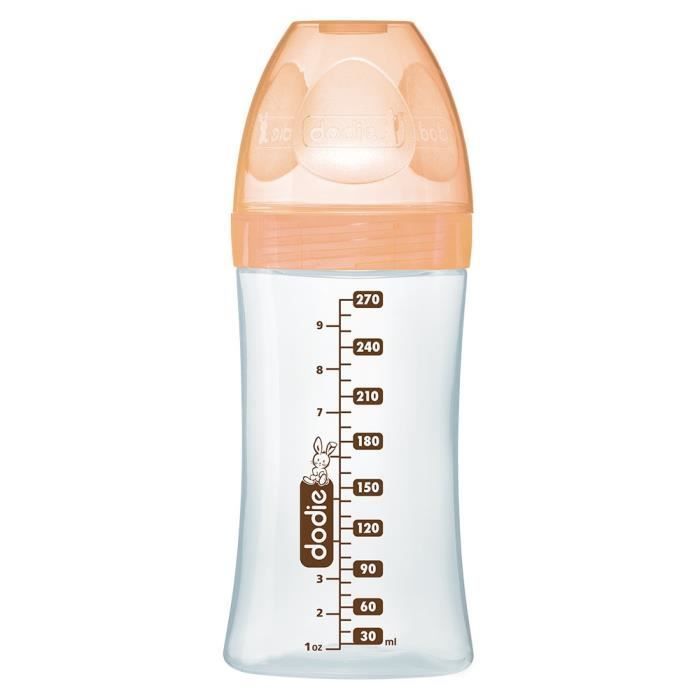 Dodie Sensation+ Anti-Kolik Glas-Babyflasche +0 Monate Beige Rehbraun 270 ml