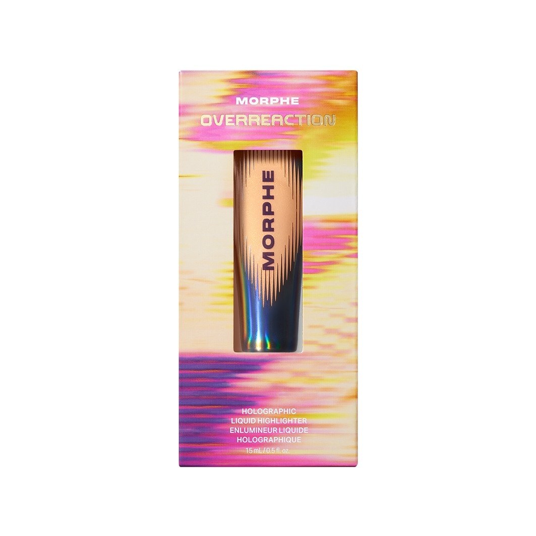 Morphe Highlighter Blagdanska kolekcija OVERREACTION HOLOGRAPHIC TEKUĆI HIGHLIGHTER - 1 komad