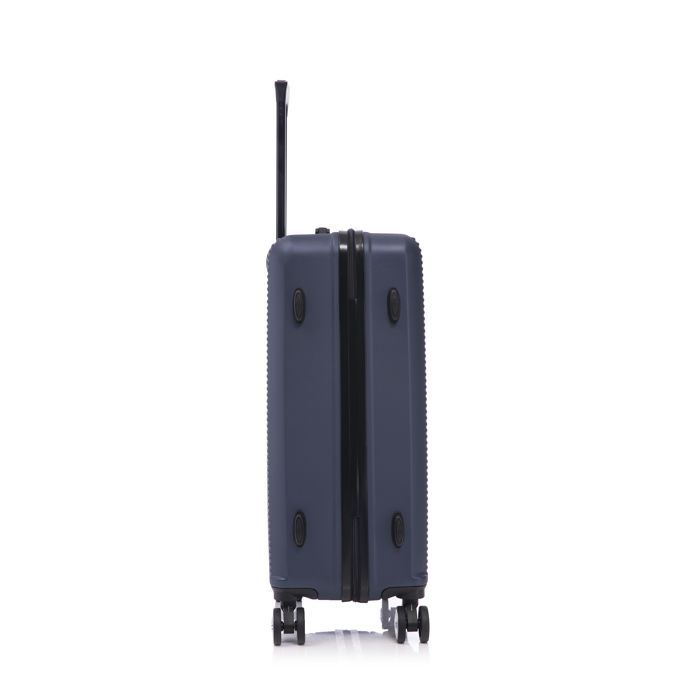 Valigia da cabina 55x35x25cm | Valigia da weekend CELIMS | ABS | Lucchetto | 4 ruote a 360° | Blu navy