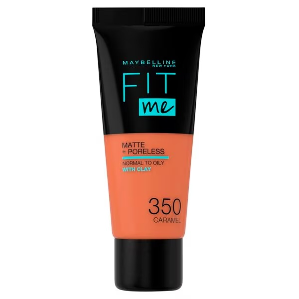 Maybelline New York Fit Me Matte & Poreless tekući puder u prahu 350 Caramel