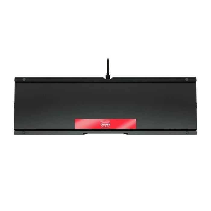 Wired gaming keyboard - CHERRY XTRFY MX 3.1 - Stylish aluminum casing - Black