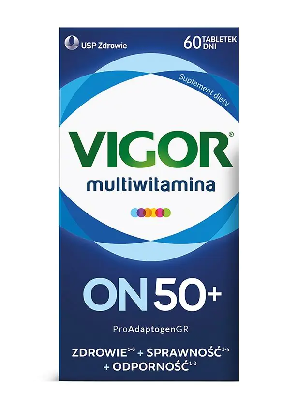 Vigor Multiwitamina On 50+, Zestaw witamin i minerałów, Tabletki