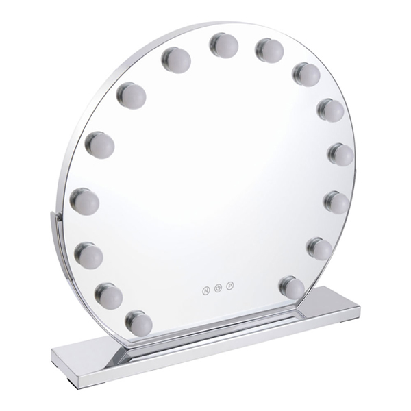 Lustro do makijażu Livingandhome z oświetleniem LED – 3 tryby kolorów