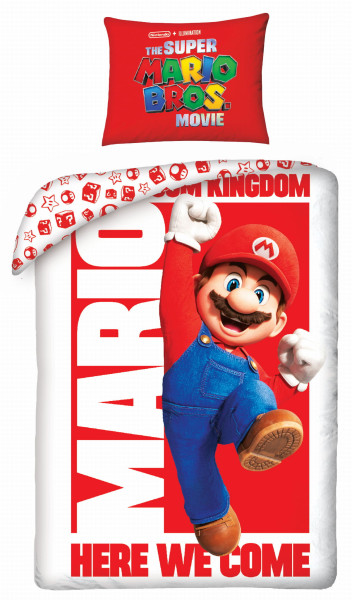 Pościel licencyjna Super Mario Bros 140x200 Halantex