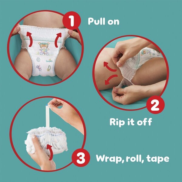 Pampers Baby-Dry Pants velikost 5 plenice za dojenčke, velikost 5 (11–17 kg), 112 kosov