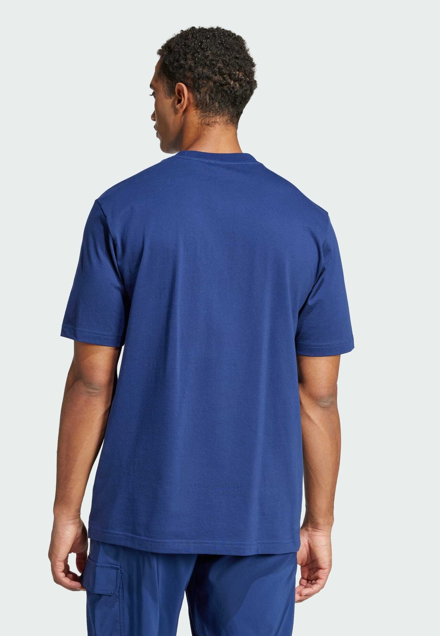 adidas Sportswear T-shirt met print - donkerblauw wit
