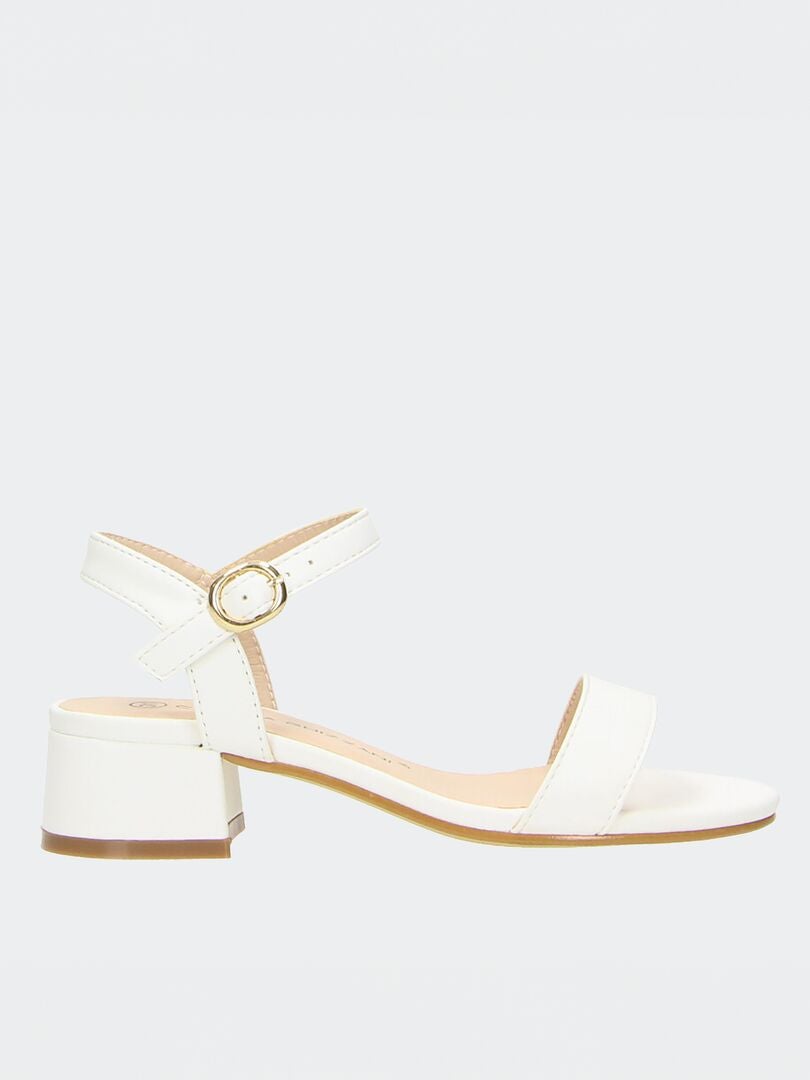 Sandalias de tacón - BLANCAS