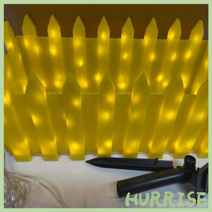 Lámpara solar para macetas de exterior Garosa, luces solares para macetas, balcones y piscinas, color amarillo.