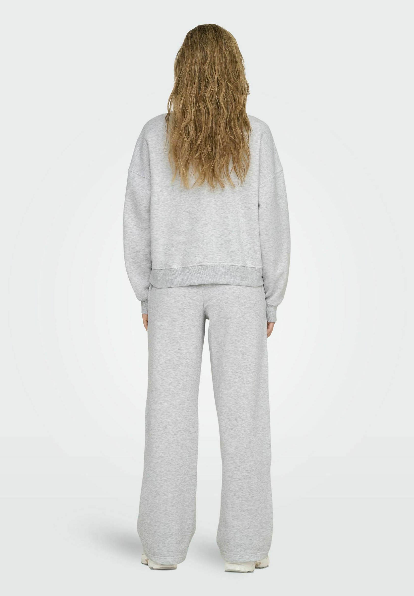 ONLY ONLBEST CREW NECK - Felpa - grigio chiaro mélange