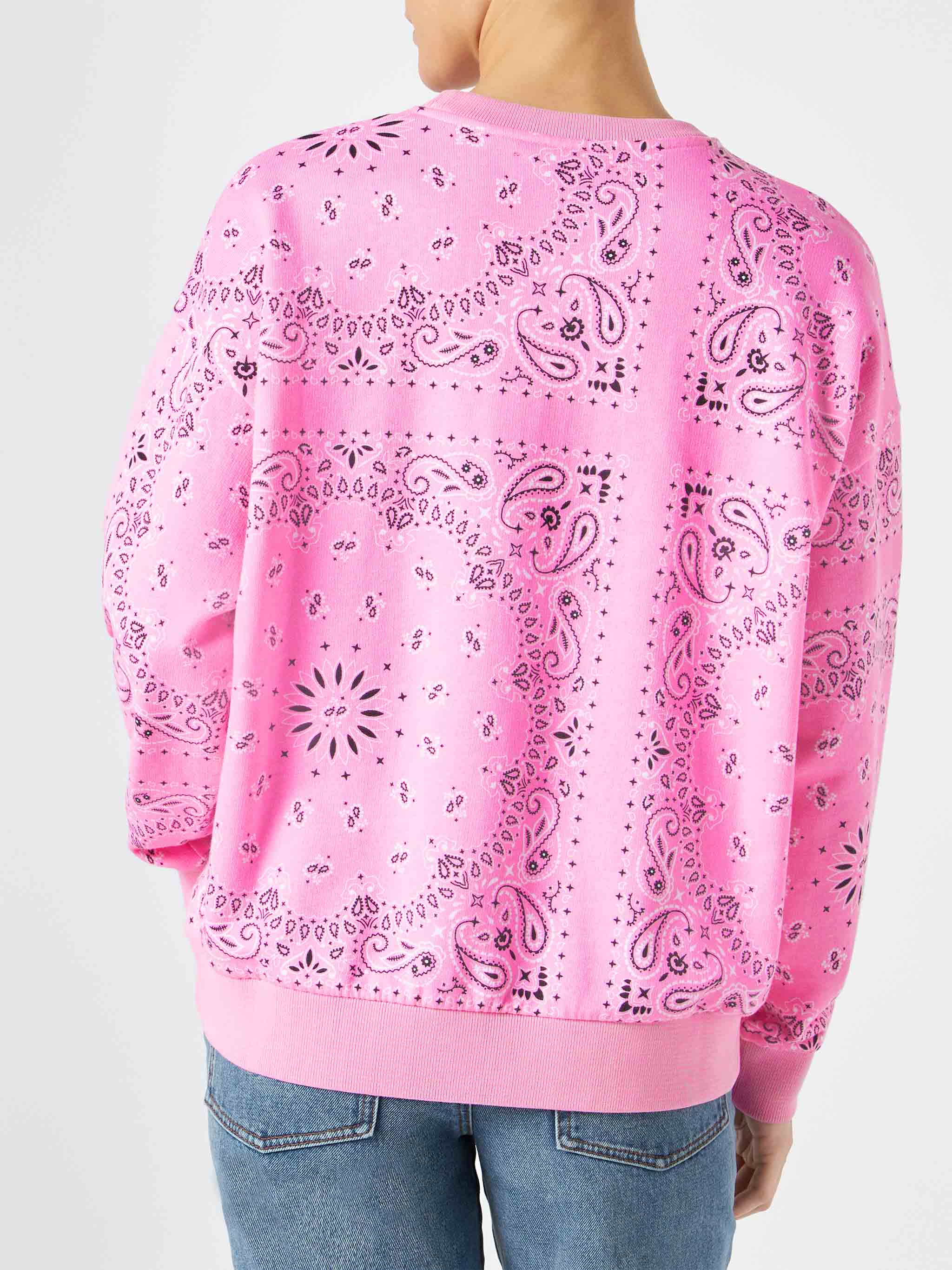 Moletom feminino com estampa de bandana