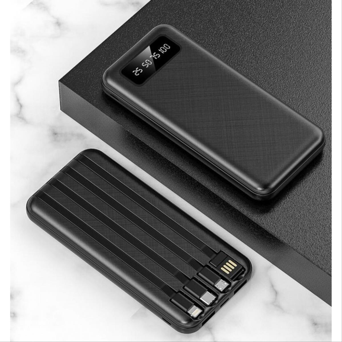 Bateria zewnętrzna Smartek 20000 Mah Con Cable Incorporado Micro USB,USB-C,USB Y Lightning B