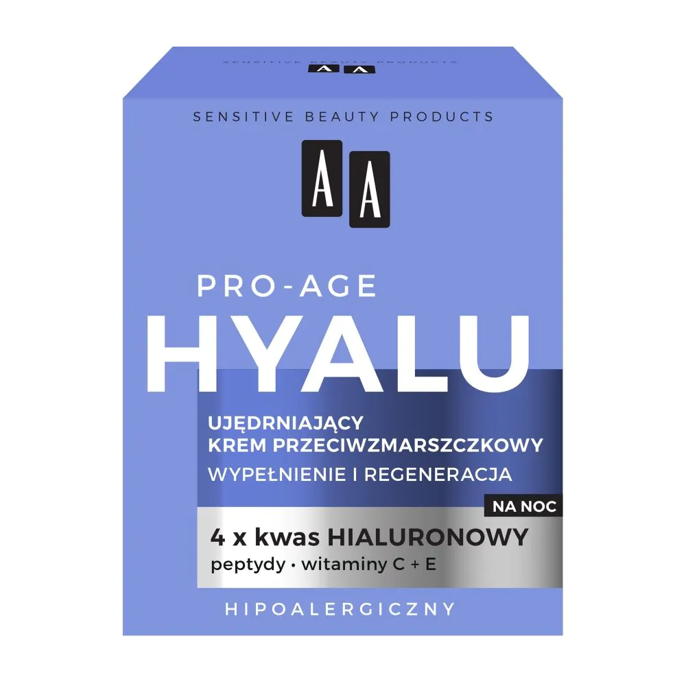 AA Hyalu Pro Age Ujędrniający krem przeciwzmarszczkowy na noc