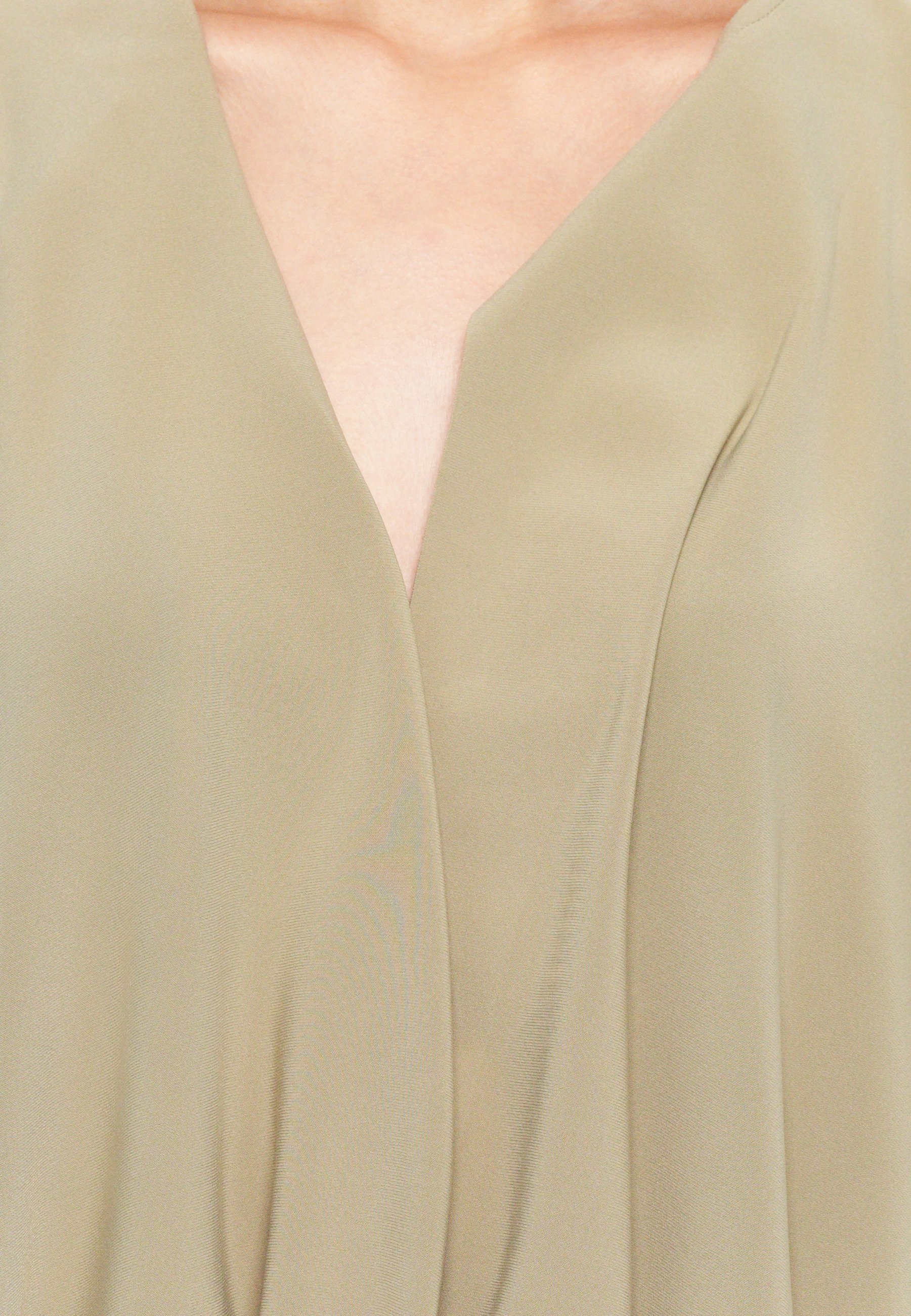 Norma Kamali SUPER OVERSIZED BOYFRIEND SHIRT - Top met lange mouwen - goudkleurig