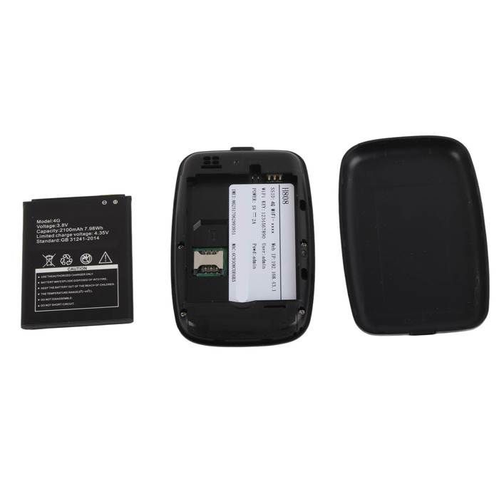 Routeur Portable WiFi 4G, point d'accès Mobile, emplacement pour Micro carte, batterie 2100mAh, pour les utilisateurs de vo