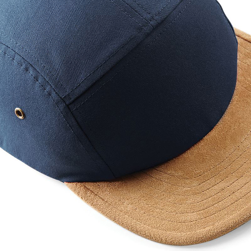  Gorra Plana Con Visera De Piel De Ante 5 Paneles Beechfield
