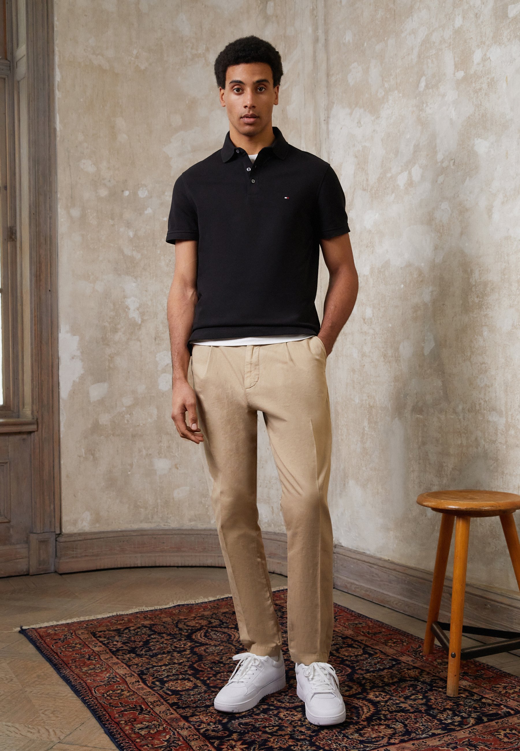 Polo Tommy Hilfiger SLIM noir