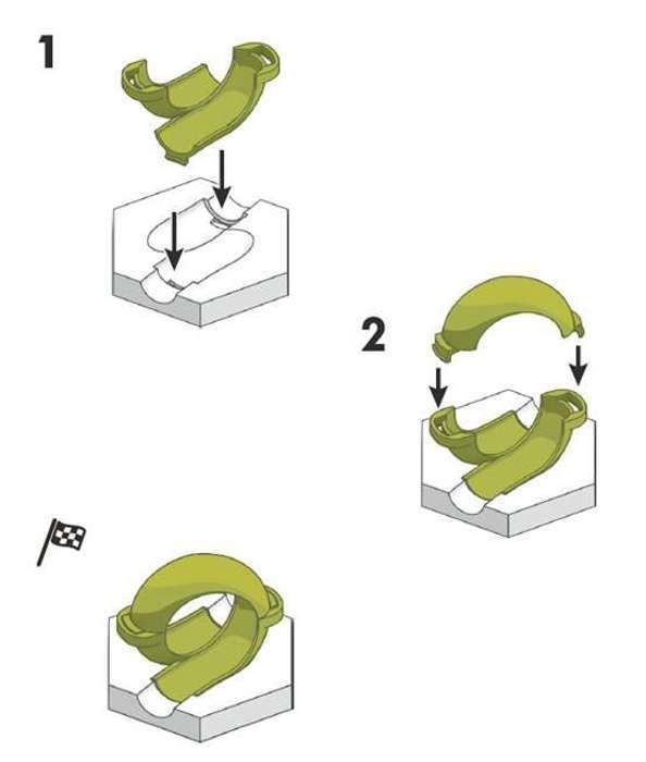 Bloque de acción con bucles GraviTrax - Ravensburger - Pista de canicas creativa STEM para mayores de 8 años