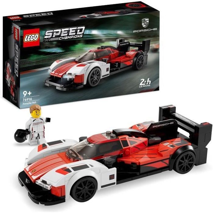 LEGO® Speed Champions 76916 Porsche 963, Racing Car Model Kit, Toy for Children