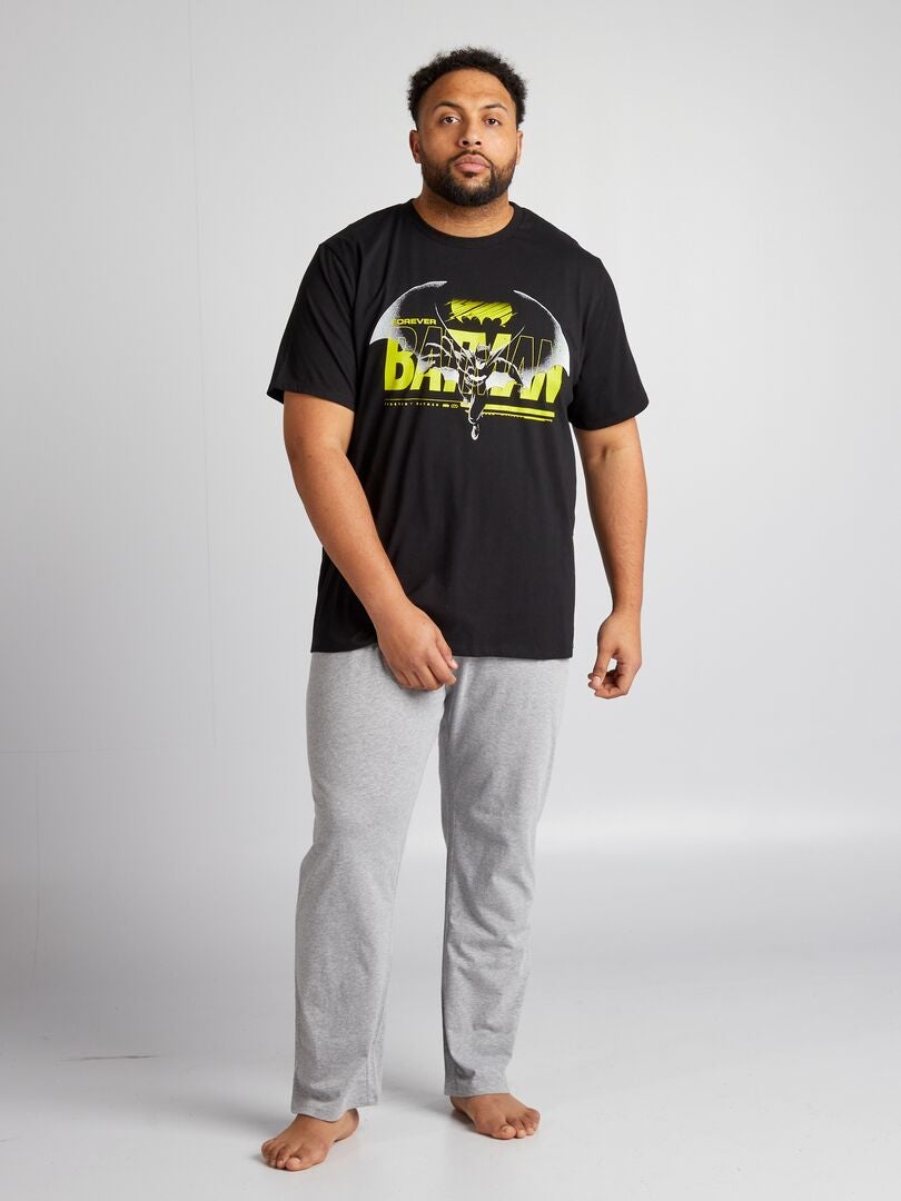 Conjunto de pijama de 2 piezas de Batman - Negro