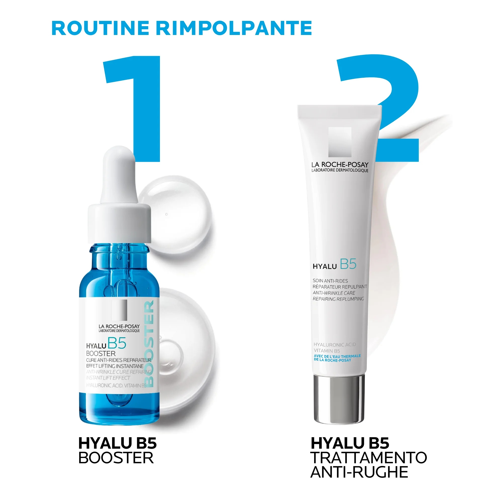 LA ROCHE POSAY La Roche Posay Hyalu B5 Booster 15 ml + Hyalu B5 Crème 40 ml Hydraterende en volumegevende cadeauset