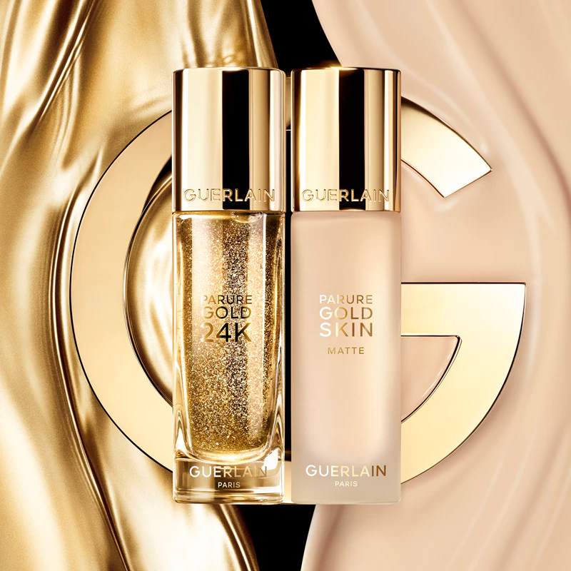GUERLAIN Parure Gold 24K base de maquiagem iluminadora com ouro 24 quilates