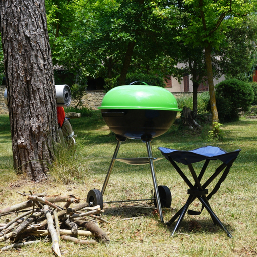 Hosa Camp BBQ okrągły przenośny grill - zielony