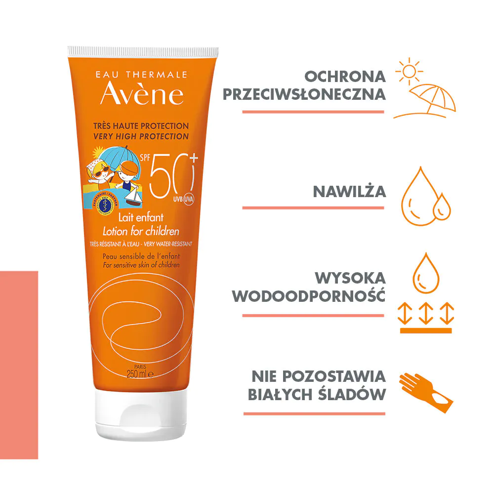 Avene Sun mleczko ochronne dla dzieci SPF50+