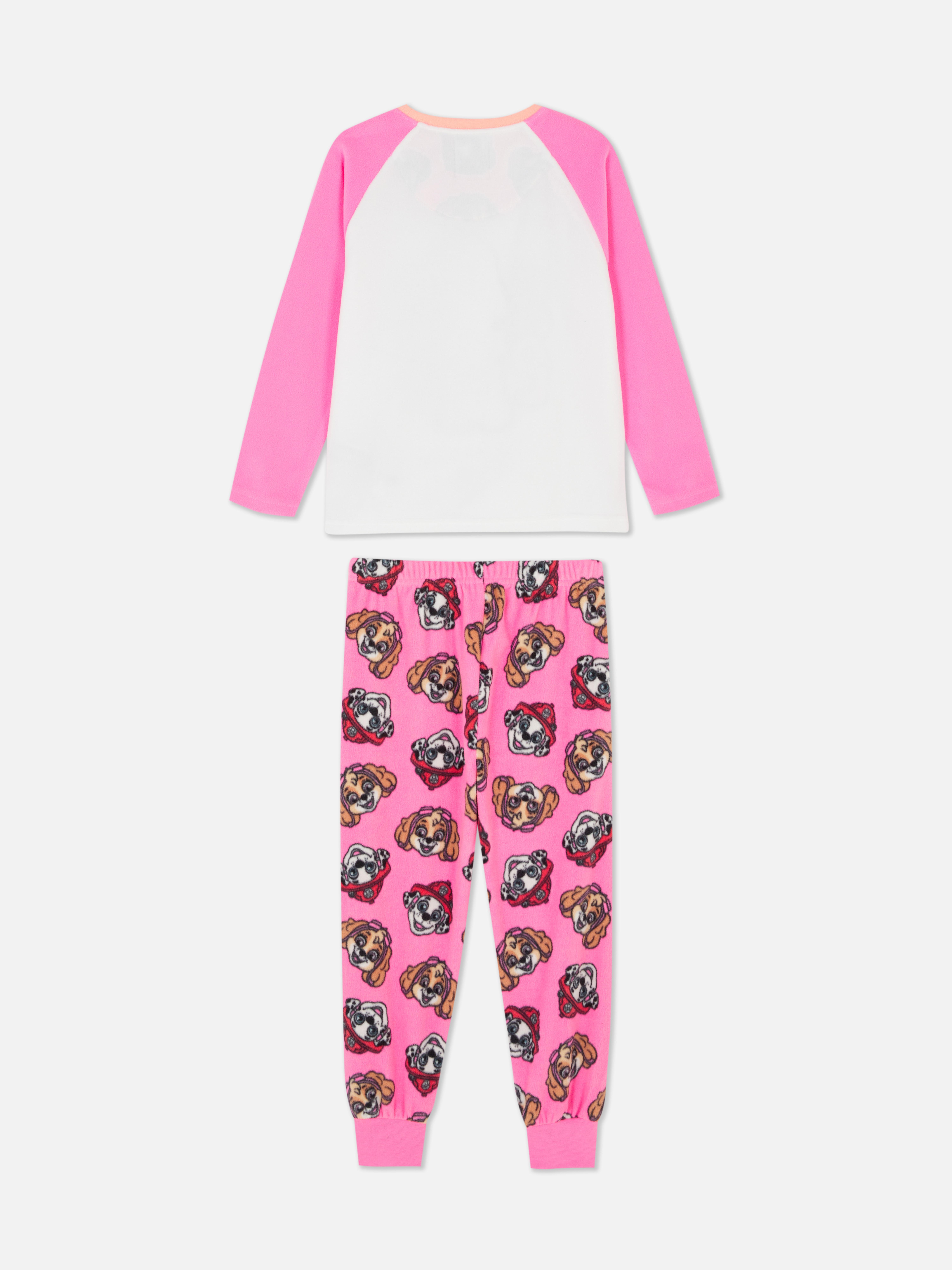 Pijamale lungi din fleece PAW Patrol Pijamale PAW Patrol cu top cu mânecă lungă și pantaloni cu manșete