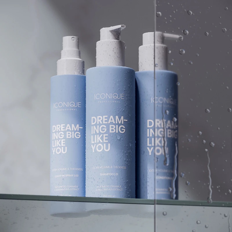 ICONIQUE Professional DREAMING BIG LIKE YOU Volume & Thickness nenoskalojams sprejs apjomam
