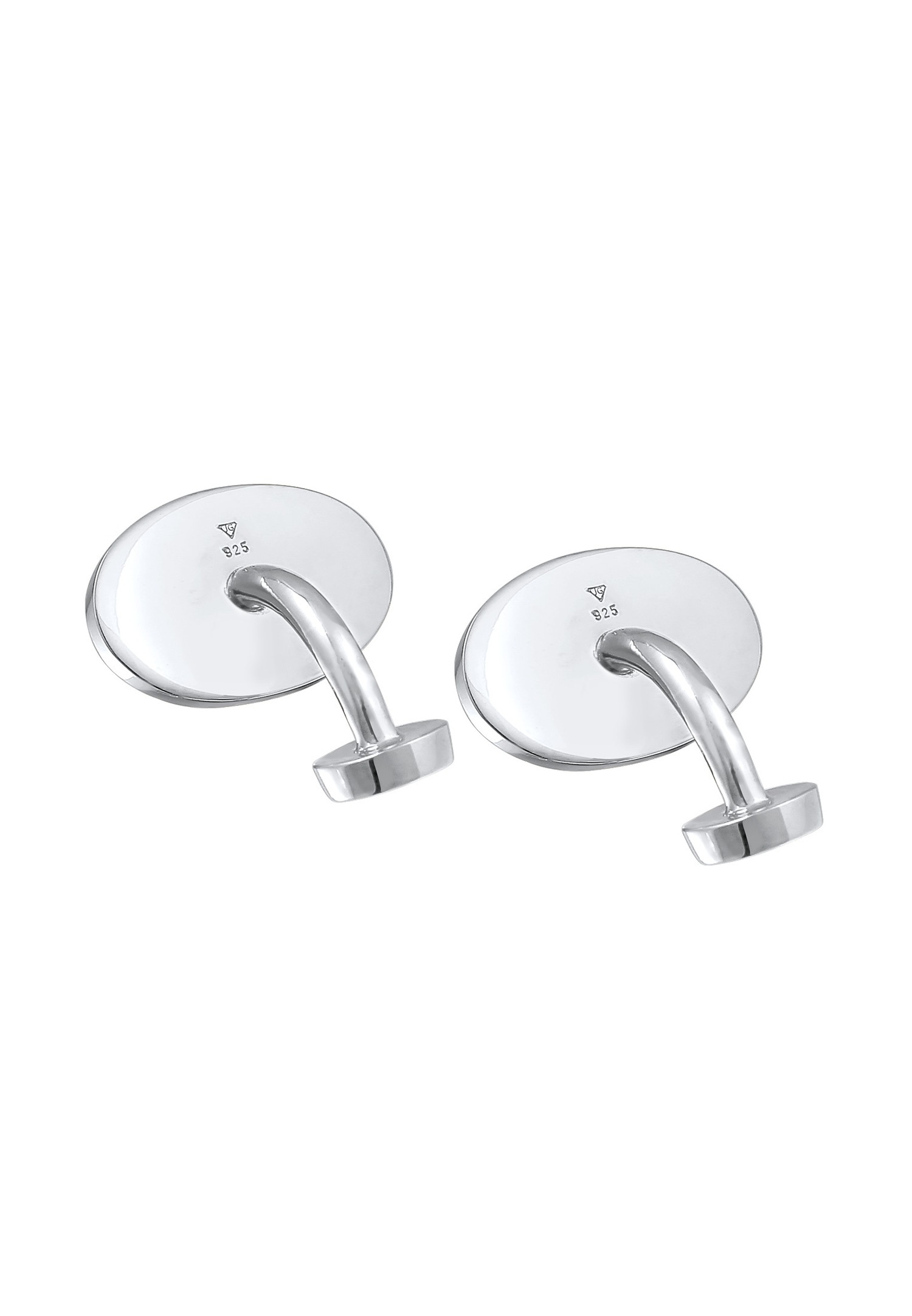 KUZZOI Hommes Ovale Elégant en argent sterling 925