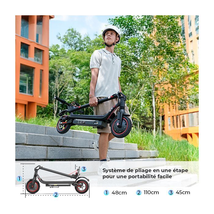 Patinete eléctrico plegable AGILERIDE AS-S1 de 8,5