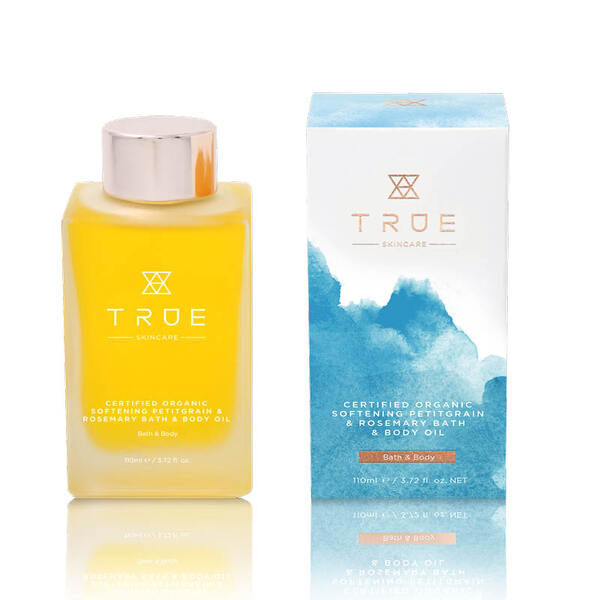 Tělový olej TRUE Skincare Organic Petitgrain a rozmarýn 110ml