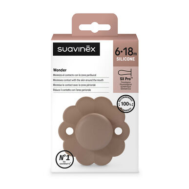 Suavinex Wonder SX Pro 6-18M Raw Umber Chucha 1 un 1 un