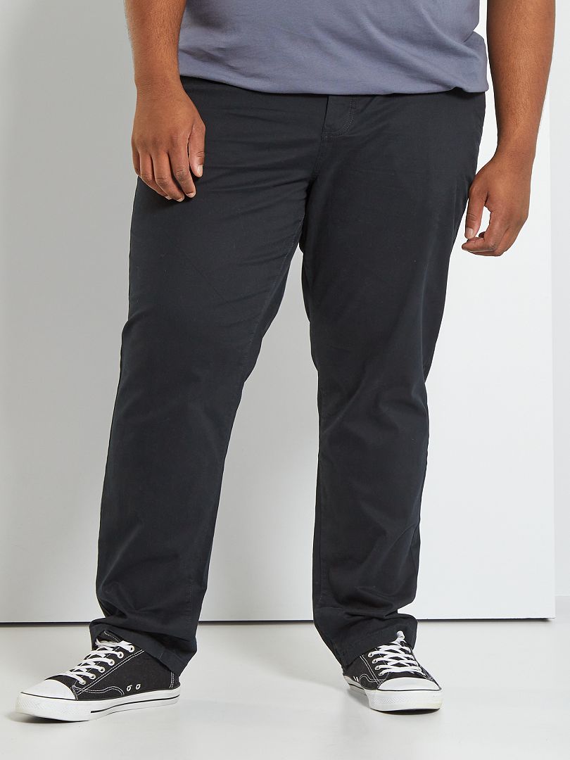 Calça chino regular tamanho L34 - Preta