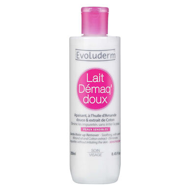 Evoluderm Lait Démaq Doux Apaisant Peaux Sensibles Hellävarainen meikinpoistomaito herkälle iholle 250 ml 250 ml